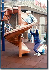 Playground with Rubber Pavers