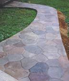 Stamped Concrete Walkway