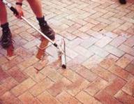 Sealing the pavers