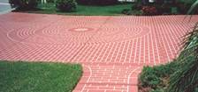 Engraved and Stained Concrete