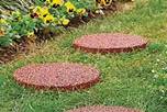 Recycled Rubber Stepping Stones
