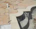 Natural Stone or Brick Pavers Work Great with Swimming Pools