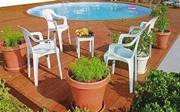 Landscaping with Patio and Pool Decking