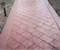 Stamped concrete can have many designs.