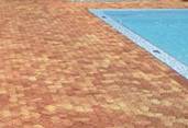 Cobblestone Pavers surrounding Swimming Pool