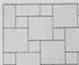Concourse Paver Pattern using different paver shapes