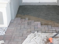 pavers over concrete