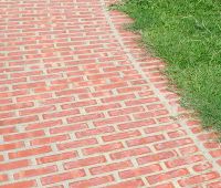 Winding Brick Walkway