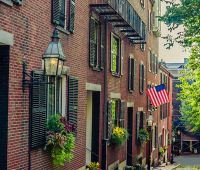 Narrow Cobblestone Walkway