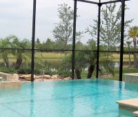 Travertine Pool Patio