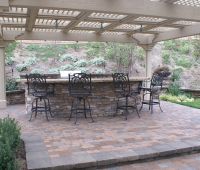 Patio Paver with Outdoor Kitchen