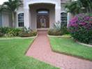 Brick Paved Walkway